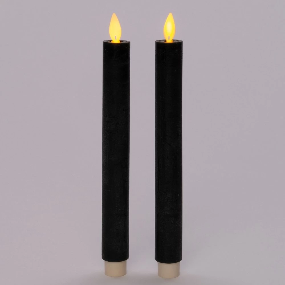 Anna’s Collection 2st. LED Rustiek Wax Diner Kaars Antiek Groen H23 Cm 4 Anna’s Collection 2st. LED Rustiek Wax Diner Kaars Antiek Groen H23 Cm - Afbeelding 2