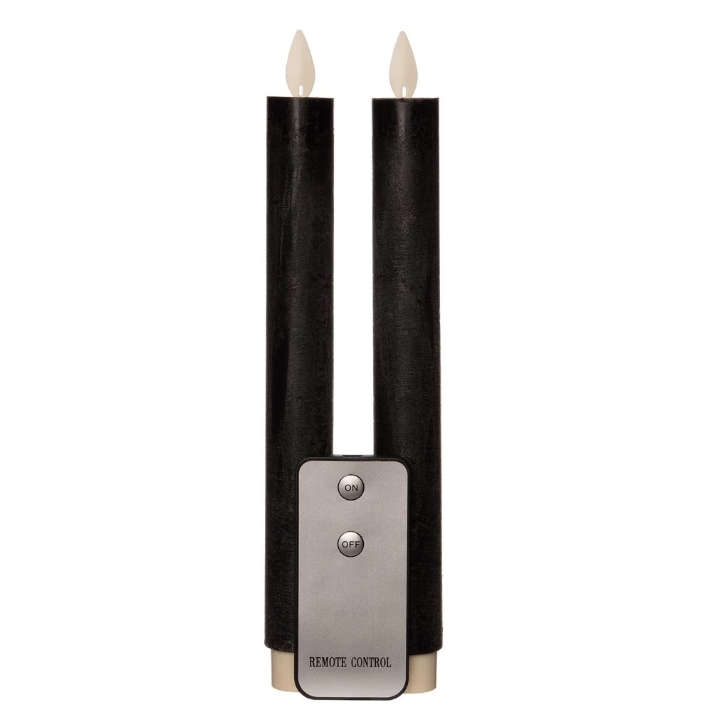 Anna’s Collection 2st. LED Rustiek Wax Diner Kaars Zwart H23 Cm 3 Anna’s Collection 2st. LED Rustiek Wax Diner Kaars Zwart H23 Cm