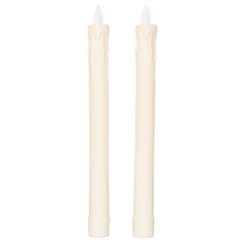 Anna’s Collection 2st. LED Rustiek Wax Tafelkaars Ivoor H23 Cm 3 Anna’s Collection 2st. LED Rustiek Wax Tafelkaars Ivoor H23 Cm