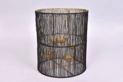 Ariana Lantaarn Black/Gold - 30 X 26 Cm