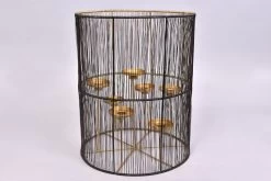 Ariana Lantaarn Black/Gold - 38 X 30 Cm