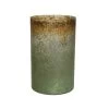 Decoris Theelichthouder Glas Colorful Antique - Mosgroen