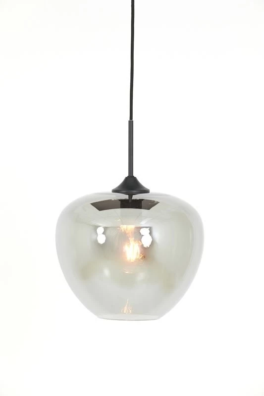 Hanglamp MAYSON Mat Zwart/Smoke - 30 X 30 X 25 Cm 3 Hanglamp MAYSON Mat Zwart/Smoke - 30 X 30 X 25 Cm