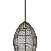 Hanglamp MEYA Zwart/Goud - 23 X 23 X 31 Cm
