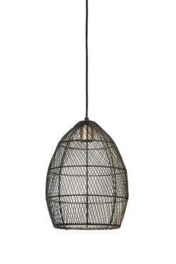 Hanglamp MEYA Zwart/Goud - 23 X 23 X 31 Cm