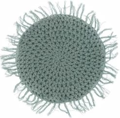 Unique Living Kussen Tufo Surf Blue 4 - Ø 45 Cm