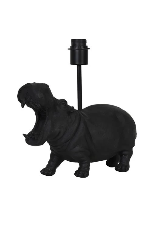 Lampvoet HIPPO Mat Zwart - 36 X 14 X 34 Cm 3 Lampvoet HIPPO Mat Zwart - 36 X 14 X 34 Cm