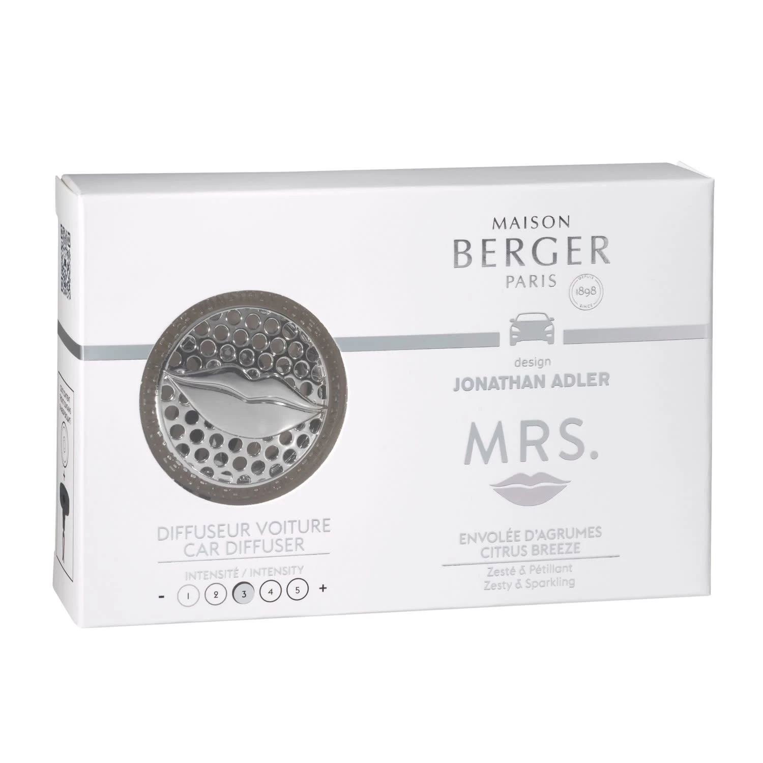 Maison Berger Paris Auto Diffuser Mrs. Chrome Envolée D'Agrumes 3 Maison Berger Paris Auto Diffuser Mrs. Chrome Envolée D'Agrumes