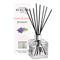 Maison Berger Paris Parfumverspreider Met Sticks Cube 125ml - Champs De Lavande