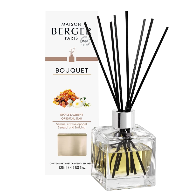 Maison Berger Paris Parfumverspreider Met Sticks Cube 125ml - Etoile D'Orient 3 Maison Berger Paris Parfumverspreider Met Sticks Cube 125ml - Etoile D'Orient