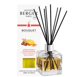 Maison Berger Paris Parfumverspreider Met Sticks Cube 125ml - Orange De Cannelle