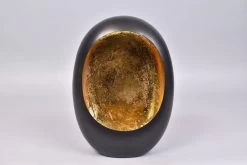 Marrakech Egg T-Light Black/Gold - 20 X 10 X 28 Cm