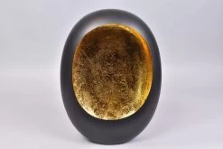 Marrakech Egg T-Light Black/Gold - 26 X 11 X 33 Cm