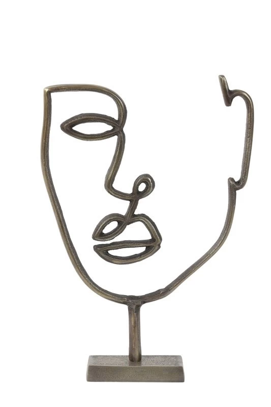 Ornament FACE Antiek Brons - 37 X 24 X 6 Cm 3 Ornament FACE Antiek Brons - 37 X 24 X 6 Cm