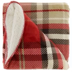 Unique Living Plaid Huub Red - 130 X 160 Cm