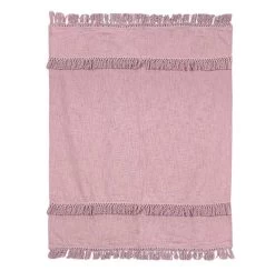 Unique Living Plaid Saba Old Pink - 180 X 130 Cm