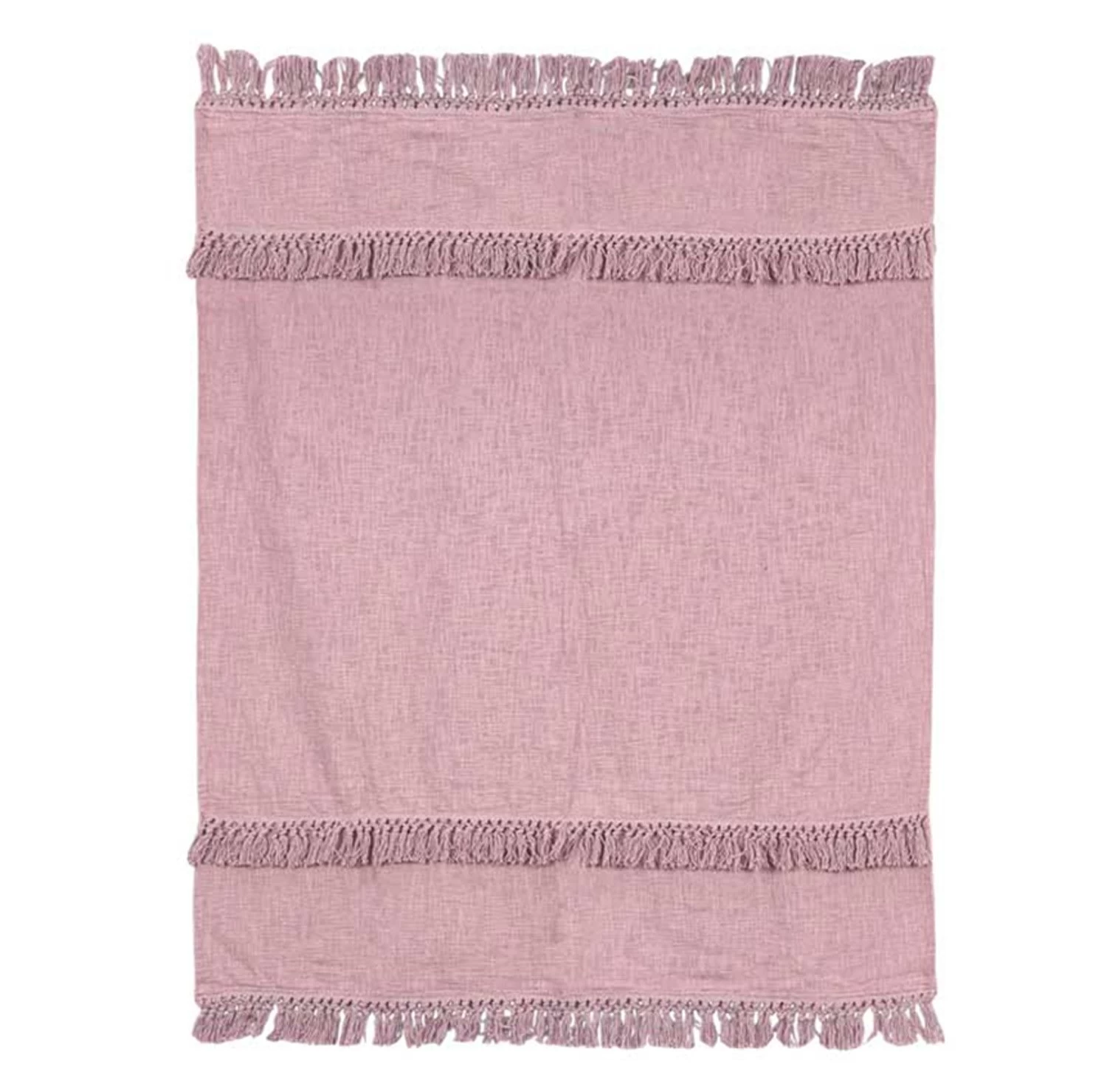 Unique Living Plaid Saba Old Pink - 180 X 130 Cm 3 Unique Living Plaid Saba Old Pink - 180 X 130 Cm