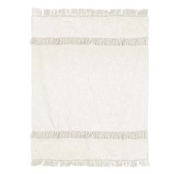 Unique Living Plaid Saba White Tint - 180 X 130 Cm