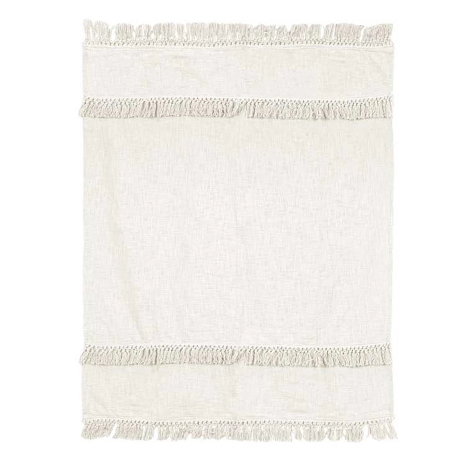 Unique Living Plaid Saba White Tint - 180 X 130 Cm 3 Unique Living Plaid Saba White Tint - 180 X 130 Cm