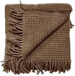 Unique Living Plaid Selien Bison Brown - 200 X 150 Cm