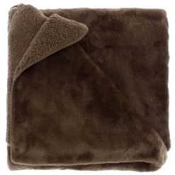 Unique Living Plaid Torvah Bison Brown - 150 X 200 Cm