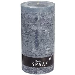 Rustieke Cilinderkaars 100/200 Mm 120u - Grijs