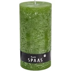 Rustieke Cilinderkaars 100/200 Mm 120u - Olijfgroen