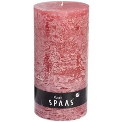 Rustieke Cilinderkaars 100/200 Mm 120u - Oudroze