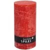 Rustieke Cilinderkaars 100/200 Mm 120u - Rood