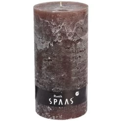 Rustieke Cilinderkaars 100/200 Mm 120u - Taupe