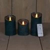 Anna’s Collection 3st. LED Rustiek Wax Stompkaars Antiek Groen - Ø 7,5 X H 10/12,5/15 Cm -Begin vandaag nog met het creëren van uw ideale thuis! rustieke led kaarsenset met bewegende vlam 7 5 x 10 12 5 15 1000x748 6321ddbd56e6b l