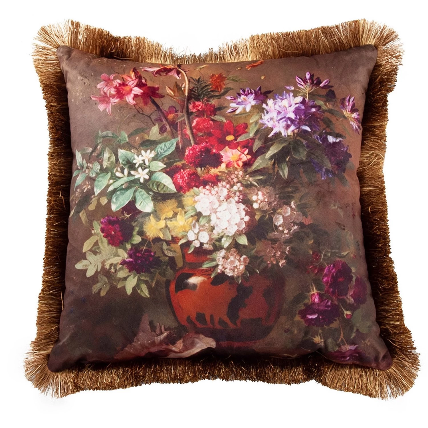 Sierkussen Bloemen - 45 X 45 Cm 3 Sierkussen Bloemen - 45 X 45 Cm