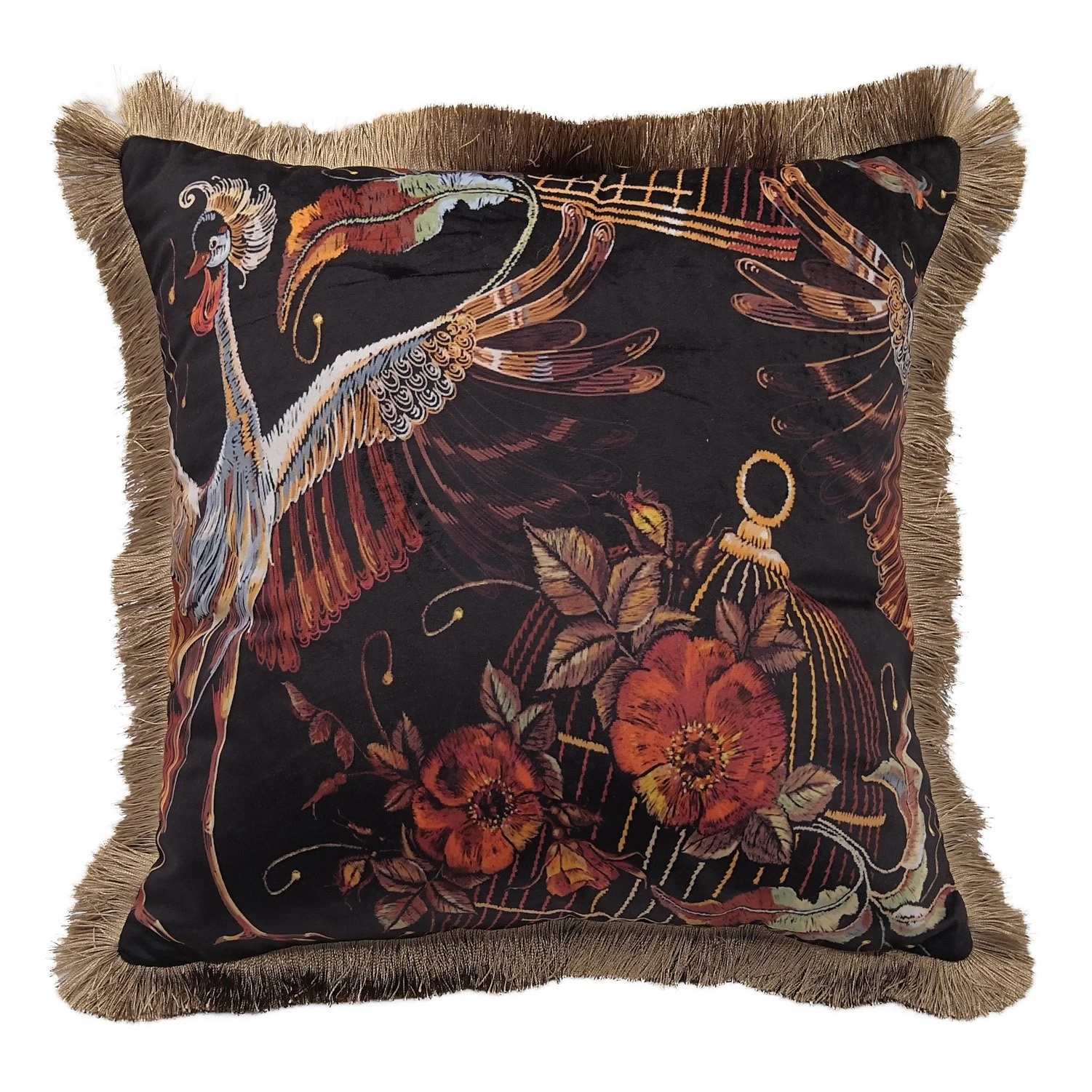 Sierkussen Printed Paradijsvogel - 45 X 45 Cm 3 Sierkussen Printed Paradijsvogel - 45 X 45 Cm