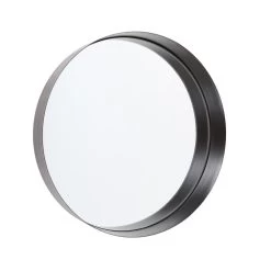 Spiegel Met Zwart Metalen Rand D30