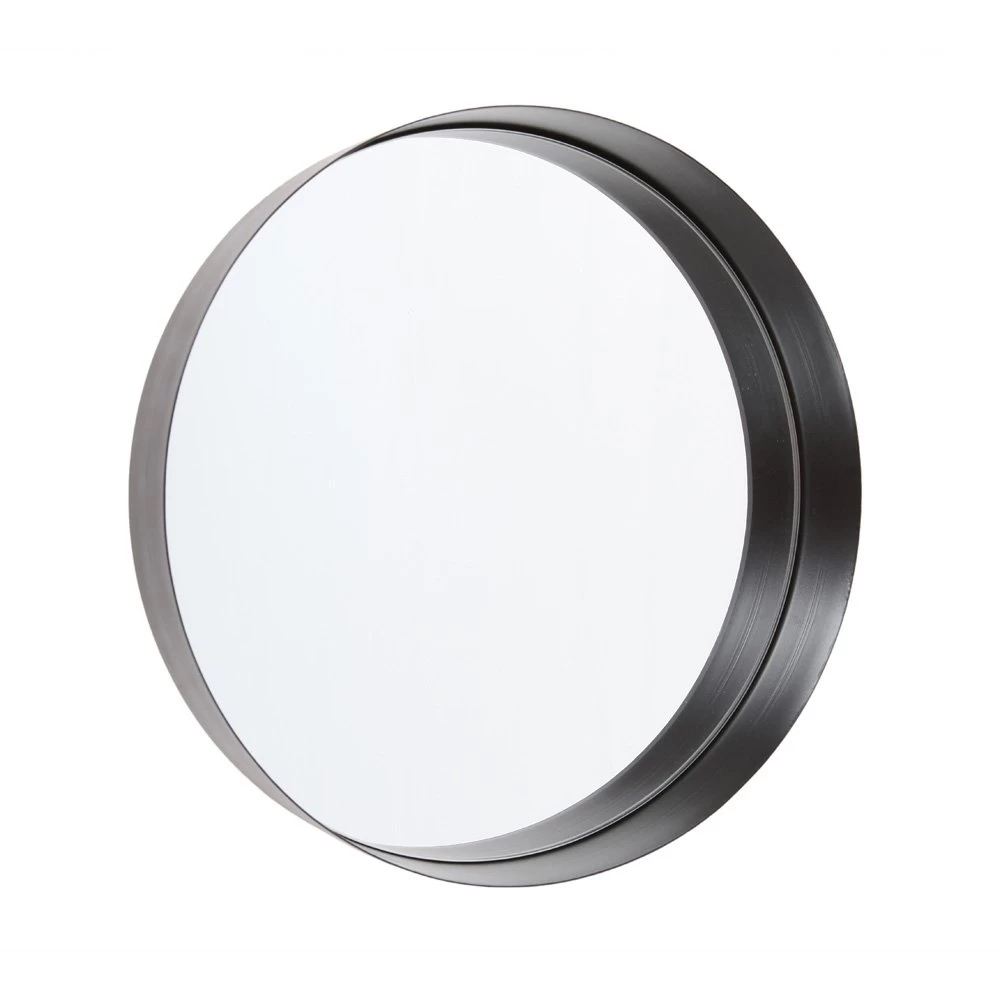 Spiegel Met Zwart Metalen Rand D40 3 Spiegel Met Zwart Metalen Rand D40