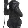 Tafellamp MONKEY Zwart - 20 X 19,5 X 34 Cm