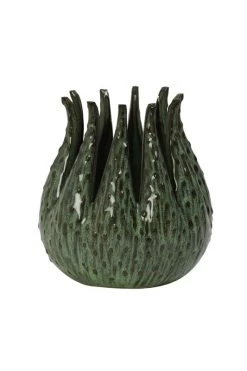 Theelicht MEDUSA Keramiek Groen - 14 X 14 X 16 Cm