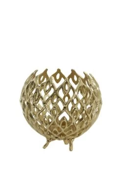 Theelicht SIAM Goud - 16 X 16 X 15 Cm