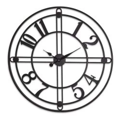 Wandklok Exmoor Zwart - Ø 70 X 4,5 Cm
