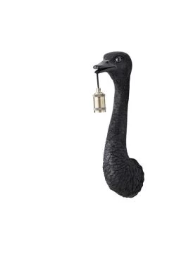 Wandlamp OSTRICH Mat Zwart - 18 X 15,5 X 57,5 Cm