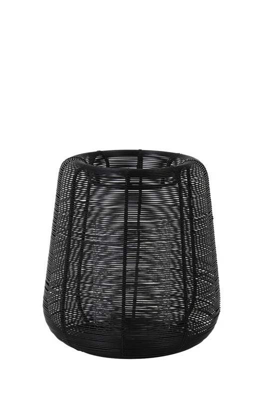 Windlicht ADETA Zwart + Glas - 22,5 X 22,5 X 24 Cm 3 Windlicht ADETA Zwart + Glas - 22,5 X 22,5 X 24 Cm