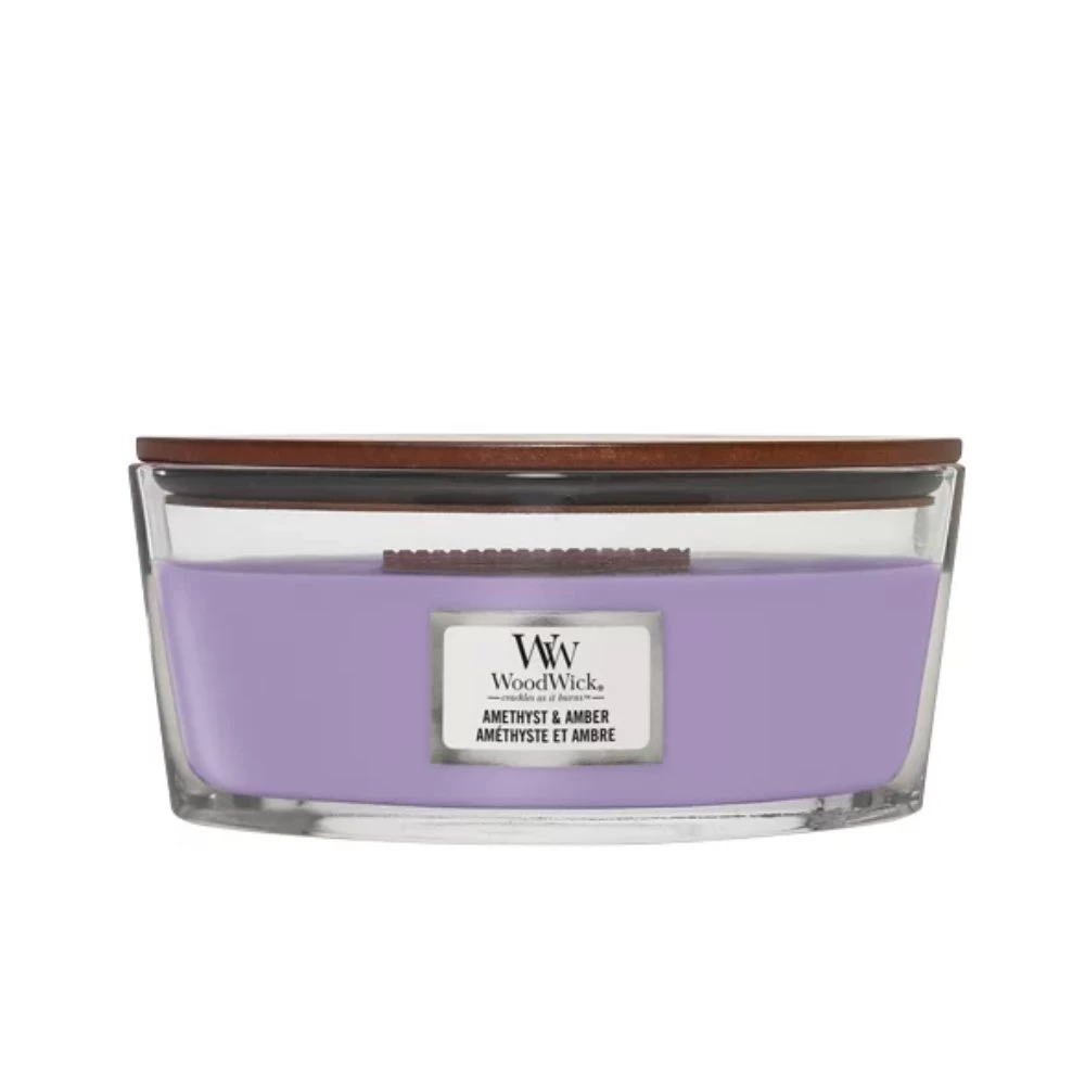 WoodWick Amethyst & Amber Ellipse Candle 3 WoodWick Amethyst & Amber Ellipse Candle