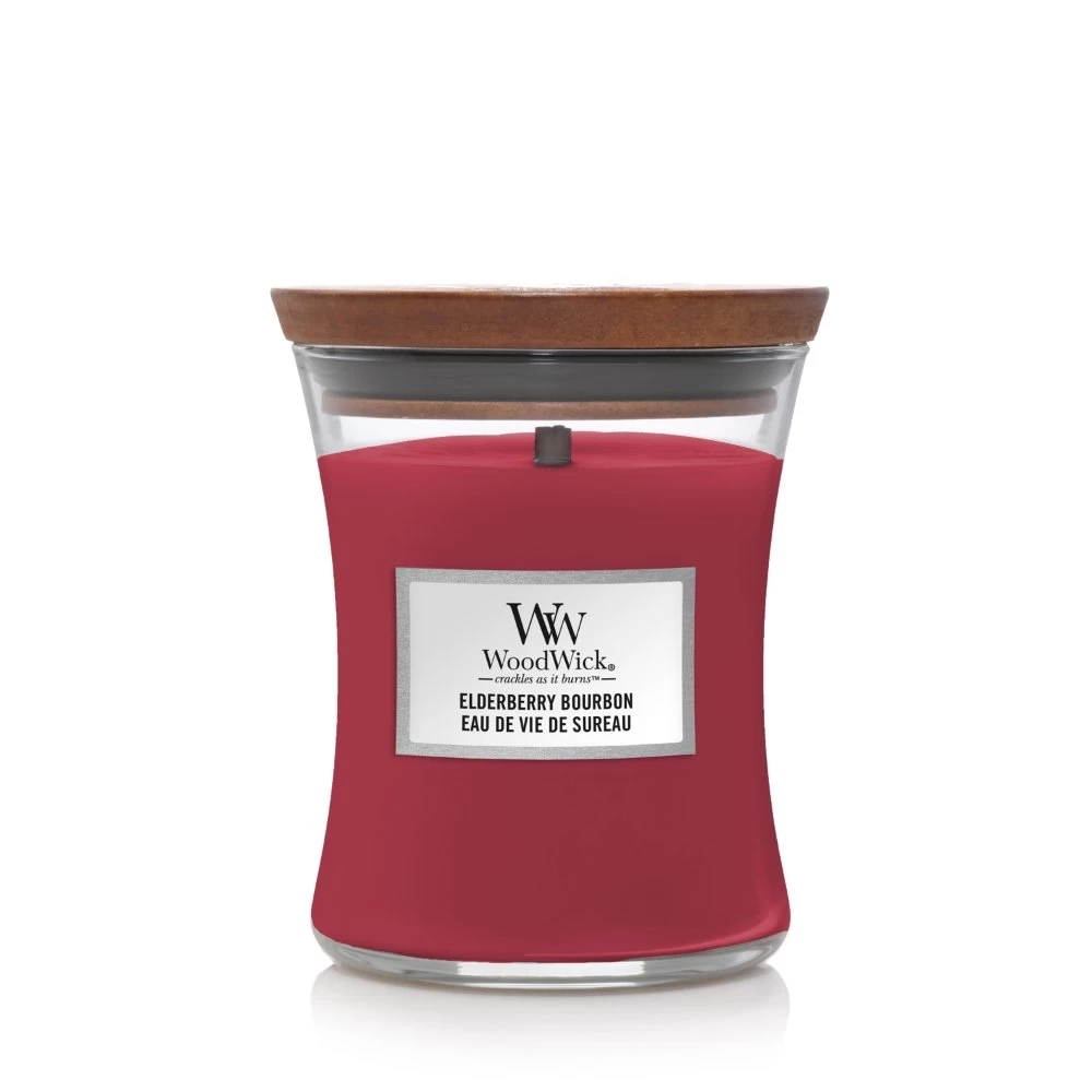 WoodWick Elderberry Bourbon Medium Candle 3 WoodWick Elderberry Bourbon Medium Candle