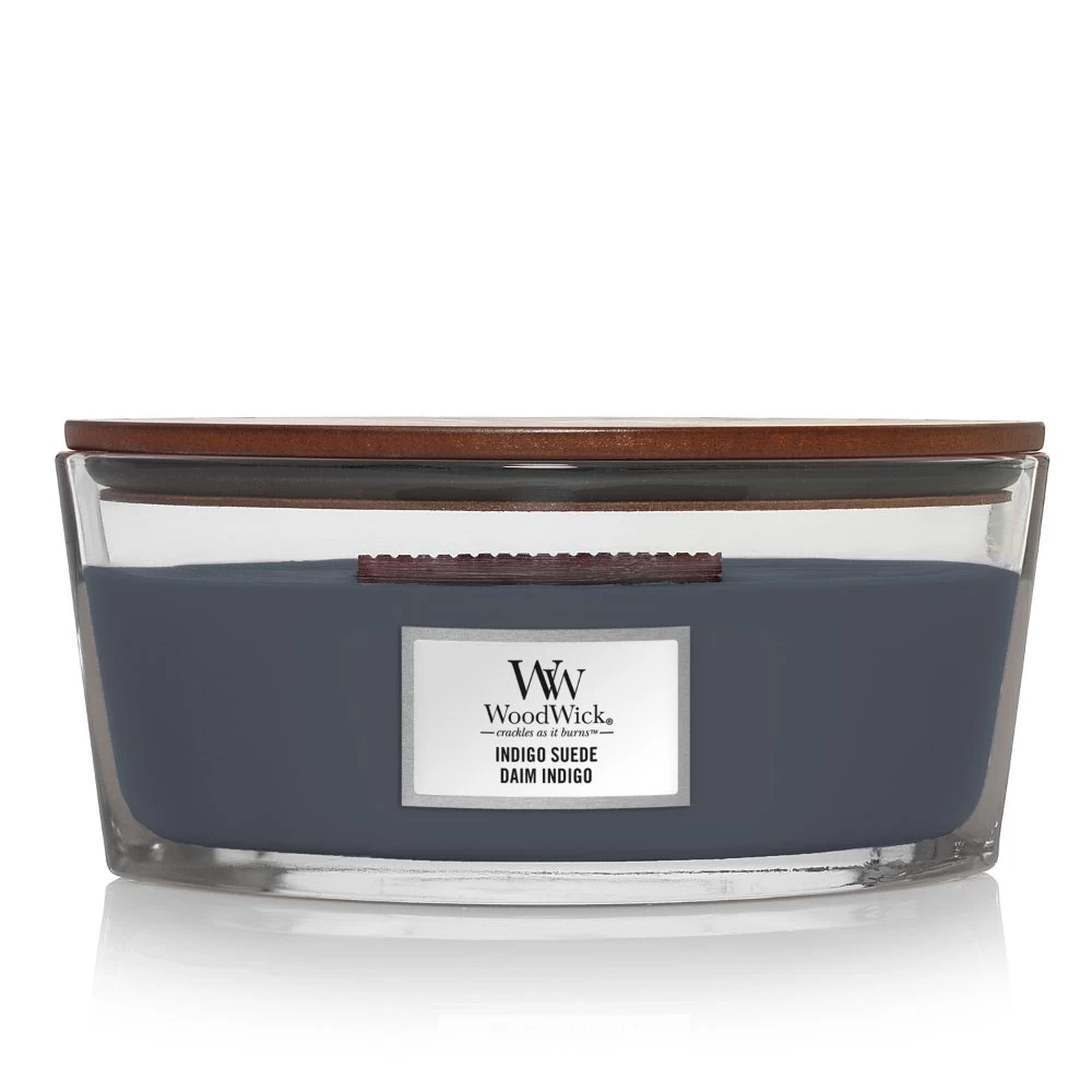 WoodWick Indigo Suede Ellipse Candle 3 WoodWick Indigo Suede Ellipse Candle