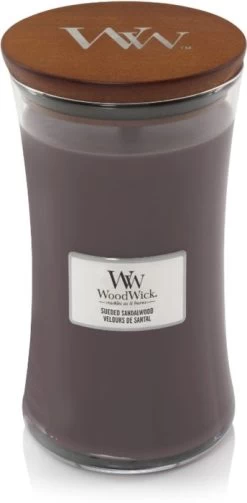 WoodWick Sueded Sandalwood Large Candle