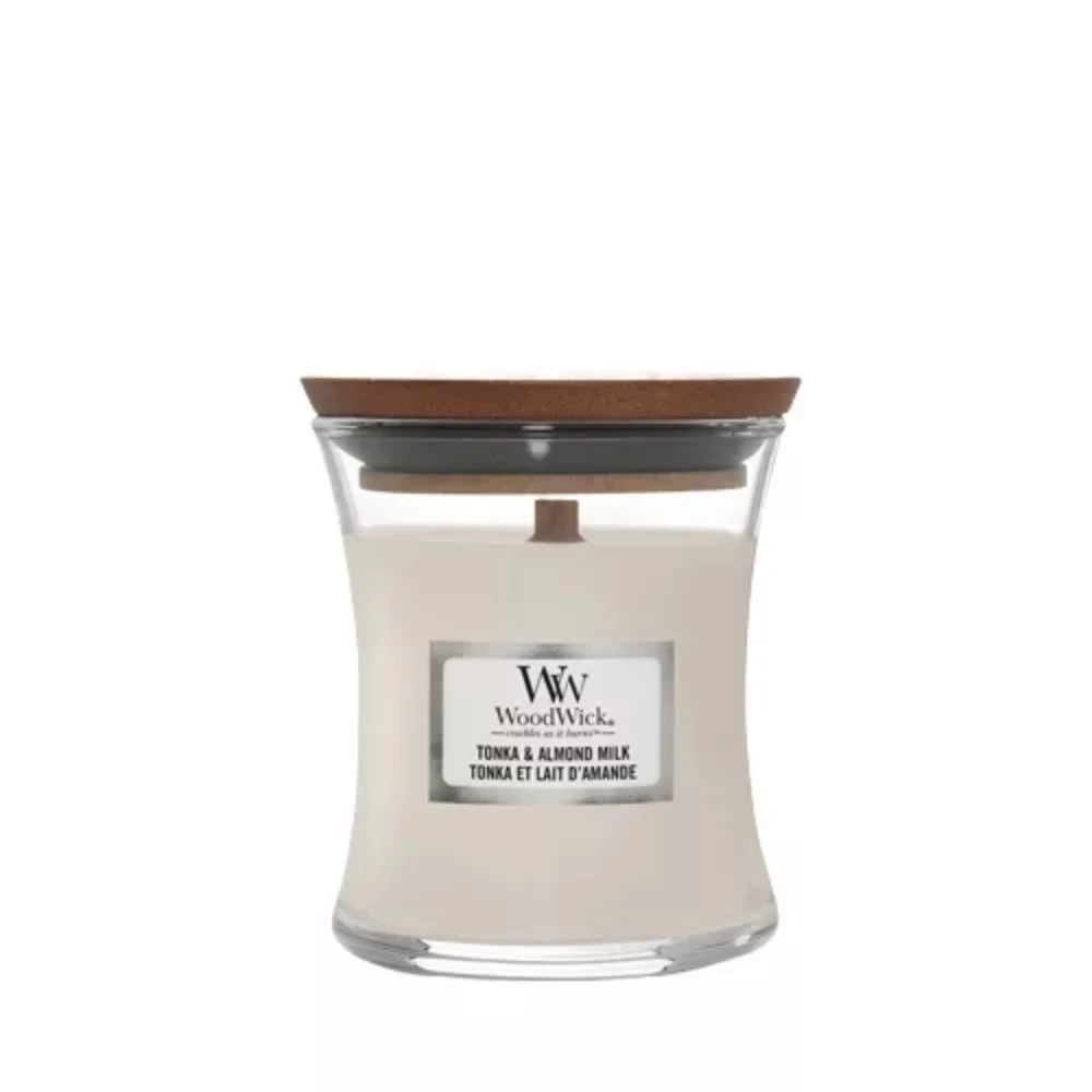 WoodWick Tonka & Almond Milk Mini Candle 3 WoodWick Tonka & Almond Milk Mini Candle