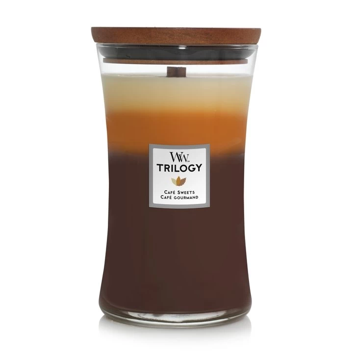 WoodWick Trilogy Café Sweets Large Candle 3 WoodWick Trilogy Café Sweets Large Candle