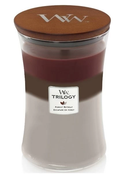WoodWick Trilogy Forest Retreat Medium Candle 3 WoodWick Trilogy Forest Retreat Medium Candle