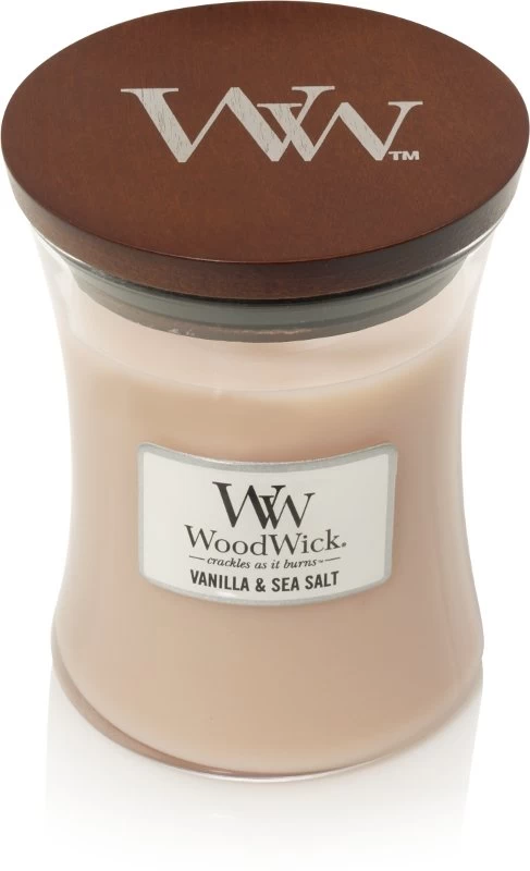 WoodWick Vanilla & Sea Salt Medium Candle 3 WoodWick Vanilla & Sea Salt Medium Candle