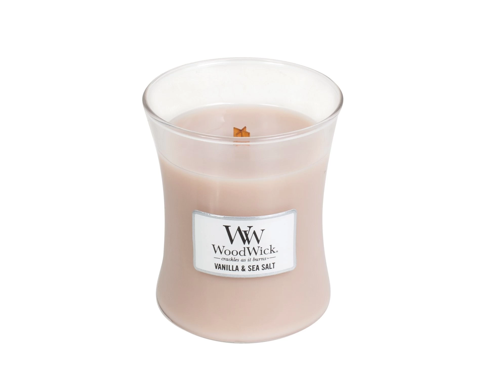 WoodWick Vanilla & Sea Salt Medium Candle 4 WoodWick Vanilla & Sea Salt Medium Candle - Afbeelding 2